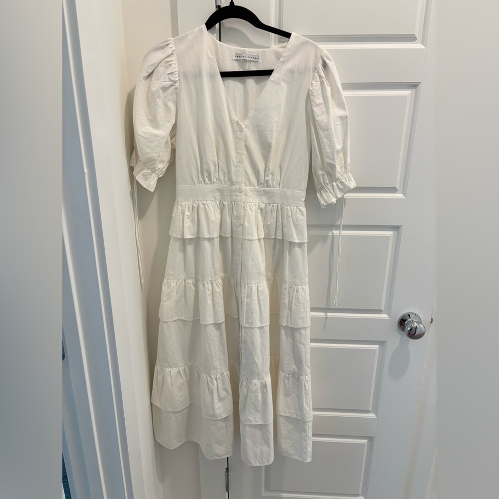 English Factory | White Tiered Dress